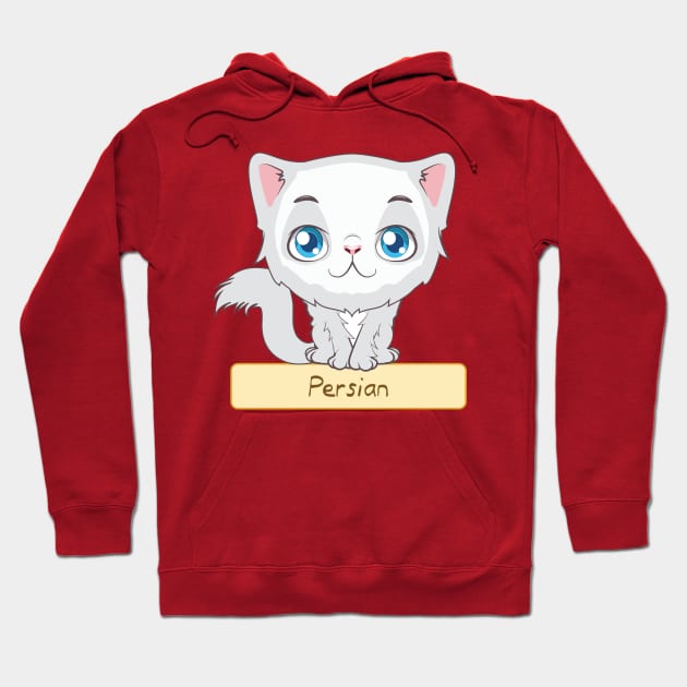 Persian Cat Hoodie by Garlicky